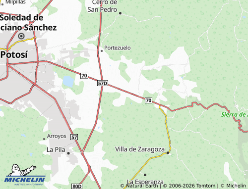 Mapa MICHELIN Ciudad Satélte - ViaMichelin