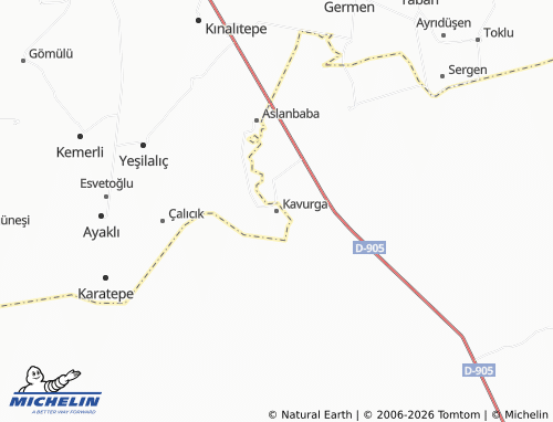 MICHELIN Kavurga map - ViaMichelin