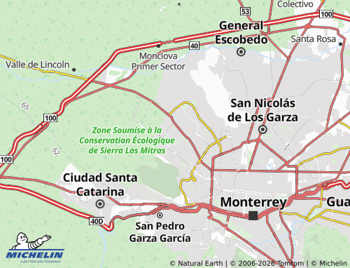 Mapa MICHELIN Valle de las Cumbres Segundo Sector - ViaMichelin