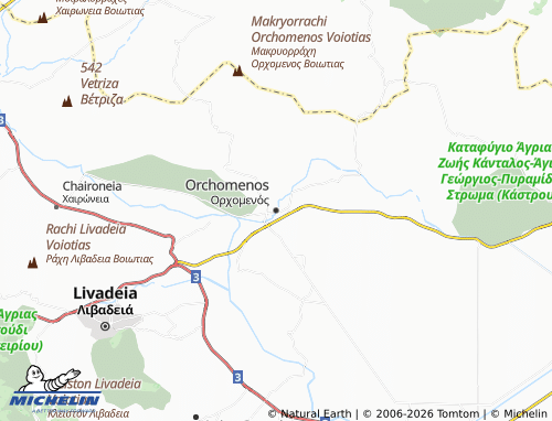 MICHELIN Orchomenos map - ViaMichelin