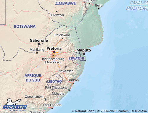 MICHELIN-Landkarte Eswatini - ViaMichelin