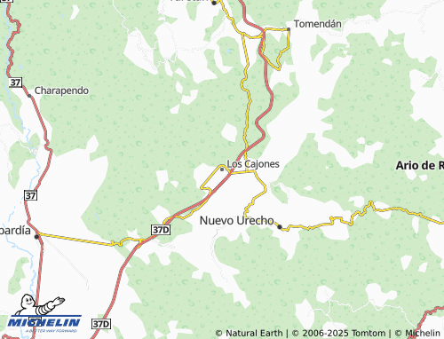MICHELIN-Landkarte Los Cajones - ViaMichelin