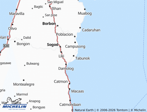 Mappa MICHELIN Tabunok - ViaMichelin