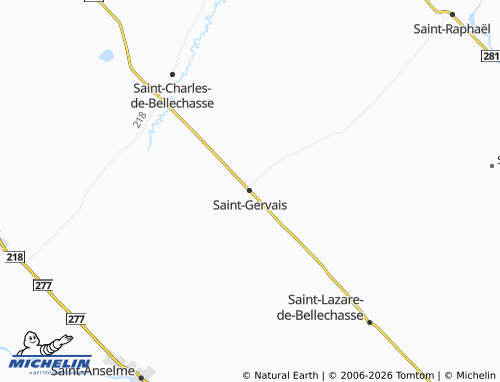 MICHELIN Saint-Gervais map - ViaMichelin