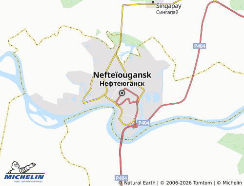 MICHELIN-Landkarte Neftejugansk - ViaMichelin