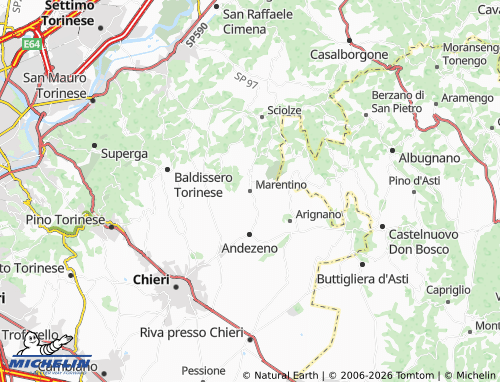 Mappa MICHELIN Marentino - ViaMichelin