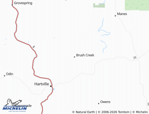 Mapa MICHELIN Brush Creek - ViaMichelin