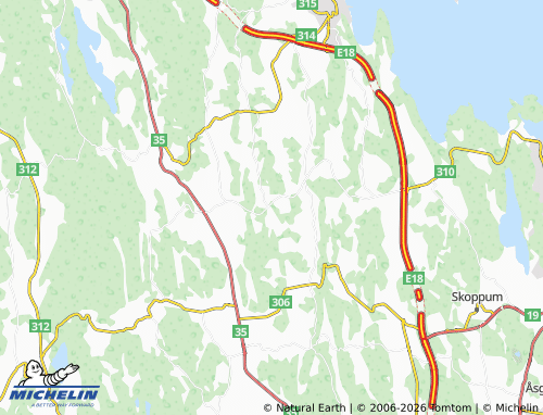 MICHELIN Våle map - ViaMichelin