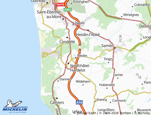 MICHELIN Nesles map - ViaMichelin