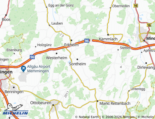 Mapa MICHELIN Sontheim - ViaMichelin