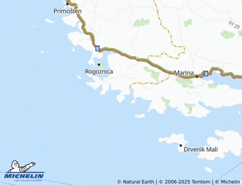 MICHELIN Kanica map - ViaMichelin