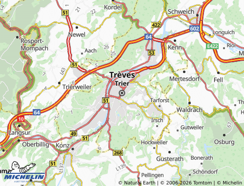 MICHELIN Trier map - ViaMichelin