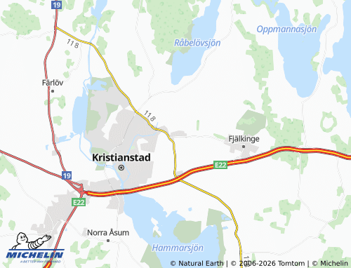 MICHELIN-Landkarte Möllebacken - ViaMichelin