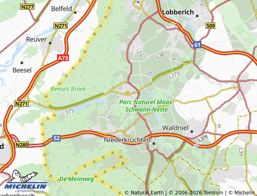 Carte MICHELIN Brüggen - ViaMichelin