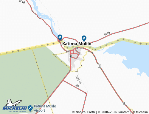 Mappa MICHELIN Katima Mulilo Extension 6 - ViaMichelin
