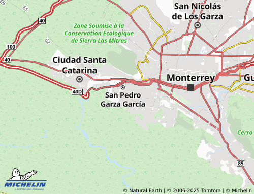 MICHELIN Villas de Santa Bárbara map - ViaMichelin