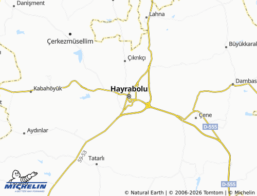 MICHELIN Kahya map - ViaMichelin