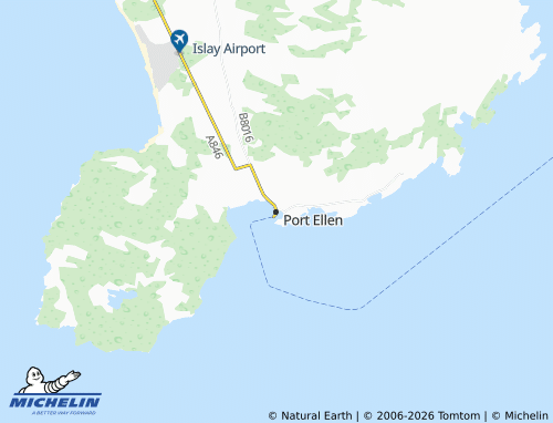 MICHELIN Port Ellen map - ViaMichelin