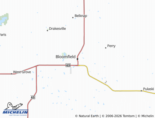 Mappa MICHELIN Bloomfield - ViaMichelin