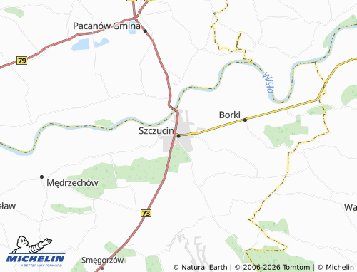 MICHELIN Szczucin map - ViaMichelin