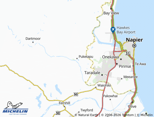 Mapa MICHELIN Puketapu - ViaMichelin