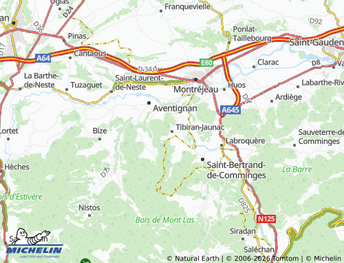 Mapa MICHELIN Tibiran-Jaunac - ViaMichelin