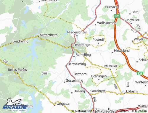 Mapa MICHELIN Romelfing - ViaMichelin