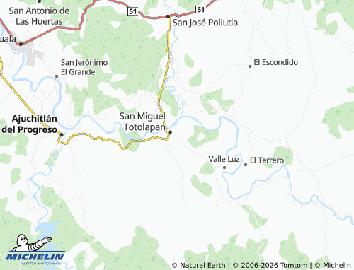 Carte MICHELIN de Santiago - ViaMichelin