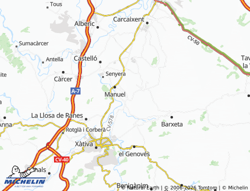 Kaart MICHELIN L'Énova - ViaMichelin