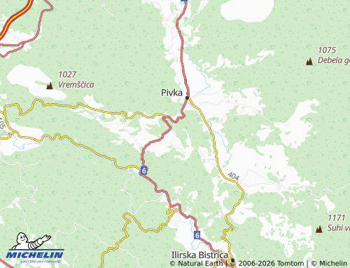 MICHELIN-Landkarte Velika Pristava - ViaMichelin