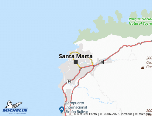 Carte MICHELIN San José - ViaMichelin