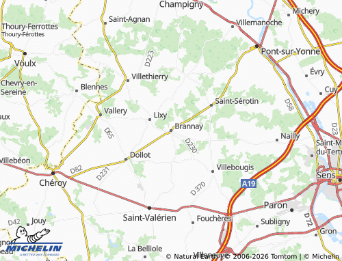 Mappa MICHELIN Brannay - ViaMichelin