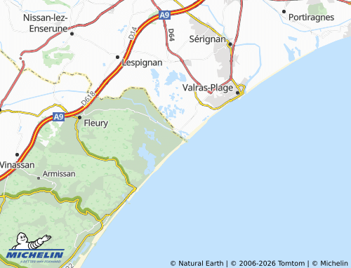 Mappa MICHELIN Les Cabanes de Fleury - ViaMichelin