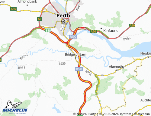 Mappa MICHELIN Bridge of Earn - ViaMichelin