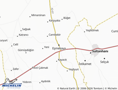 MICHELIN Eşmekaya map - ViaMichelin