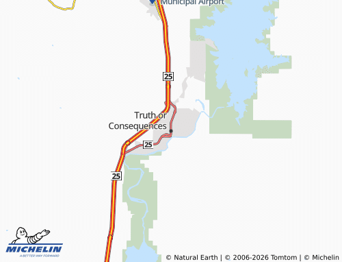 Mapa MICHELIN Truth or Consequences - ViaMichelin