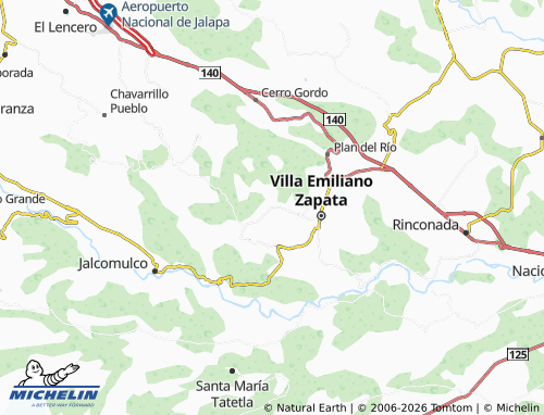 MICHELIN Tigrillos map - ViaMichelin