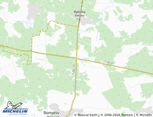 MICHELIN Zaluzhne map - ViaMichelin