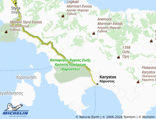MICHELIN Katsaroni map - ViaMichelin