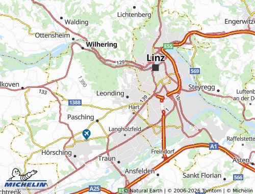 MICHELIN Leonding map - ViaMichelin