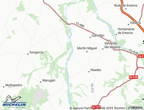 MICHELIN Juarros de Riomoros map - ViaMichelin