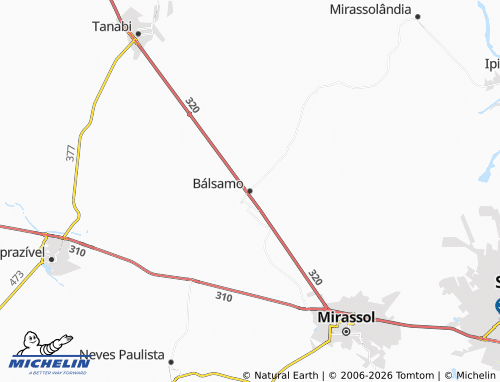Mapa MICHELIN Bálsamo - ViaMichelin
