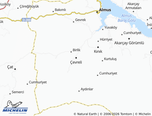 MICHELIN Çevreli map - ViaMichelin