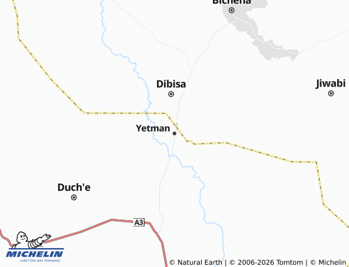 MICHELIN Yetman map - ViaMichelin