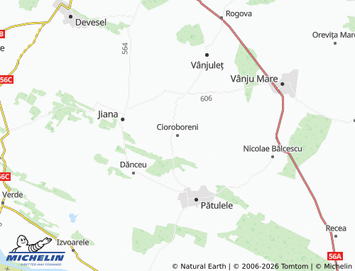 Mapa MICHELIN Cioroboreni - ViaMichelin