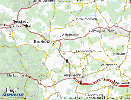 Mapa MICHELIN Elgersdorf - ViaMichelin