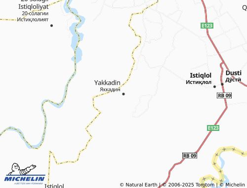 MICHELIN Yakkadin map - ViaMichelin