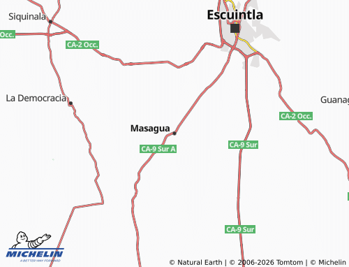 MICHELIN Masagua map - ViaMichelin