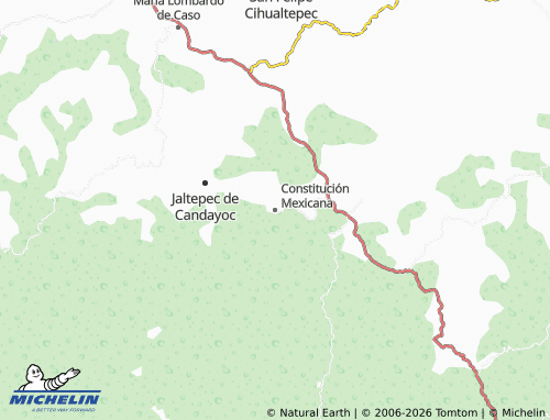 Mapa MICHELIN Constitución Mexicana - ViaMichelin