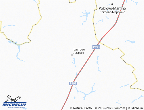MICHELIN Lavrovo map - ViaMichelin